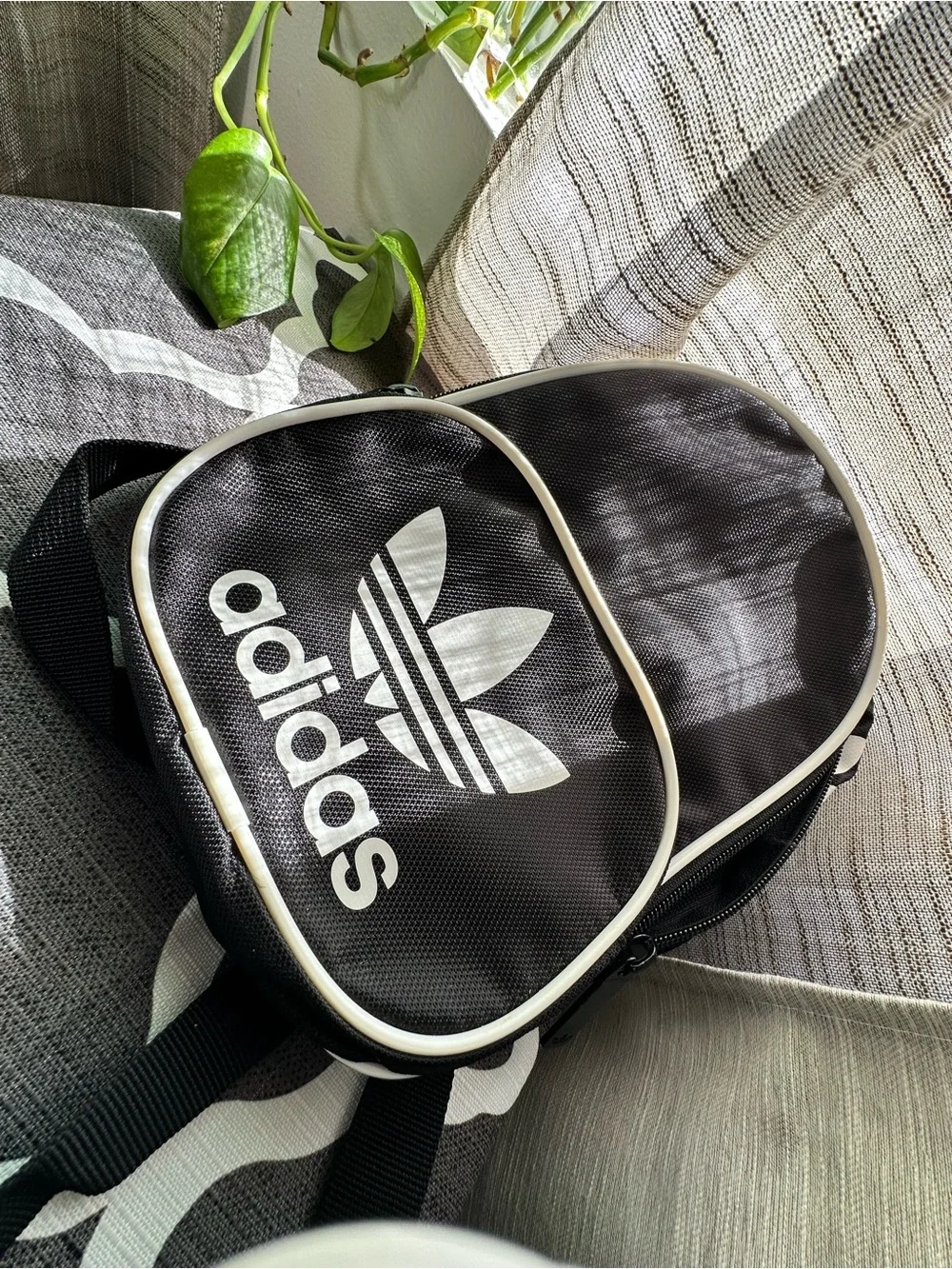 adidas Black and White Mini Backpack